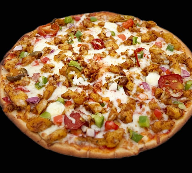 Halal Chicken Pizza.